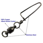 10 Fishing Lure #9 Ball Bearing Swivel W/ Coast Lock Snap Tackle Stainles. Fixed Price $16.27.