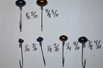 Shaky-shakey-head-jig-football 3 Colors 6PACK Sizes Hook To Pic Gamakatsu. Fixed Price $9.75.