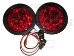 Red 10 Led 4" Round Truck Trailer Brake Stop Turn Tail Lights Set Of 2 (clam). Fixed Price $36.04.