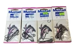 Lot Of 4 Mustad Fresh Water Hooks 3191 Size 1/0 8 Per Pack. Fixed Price $14.53.