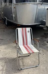 Rare Vintage A&e Systems Inc. Folding Camp Chair Chrome Airstream Rv Motorhome. Fixed Price $225.00.