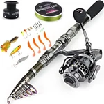 Sougayilang Fishing Travel Rod Combo Telescopic Pole Spinning Reel.... Fixed Price $70.00.
