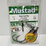 Mustad 91768UB18 Power Lock Ultra Sharp Bass Fishing Hooks 1/8OZ Size 5/0. Fixed Price $5.99.