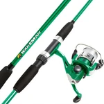 Fiberglass Fishing Rod Portable 2PC 65" Pole With Size 20 Spinning Reel. Fixed Price $29.99.