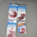 Gamakatsu Offset Shank Worm Ewg Hooks Red 25-PACK Sizes 2/0-5/0 58312-25. Fixed Price $24.00.