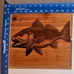 Redfish Wood Wall Art Engraving Coastal Decor Rustic Fishing Gift. Fixed Price $25.99.