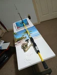 New Spinning Fishing Rod Lews Mr.crappie 5'6" Light 2-8LB And Reel Shakespeare. Fixed Price $45.00.