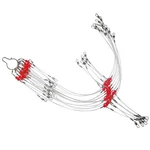 Stellar Nylon Fishing Double Leader Lure Riggings With Snap Swivel, 12 Pack. Fixed Price $12.99.