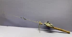 Vtg Ice Fishing Rod Sw-ish By Swiss-tech Delavan 7.75" Hoop Reel & Stand. Fixed Price $28.00.