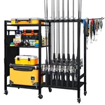 Tc-homeny 16ROD Fishing Holder Rack Gear Equipment Tackle Organizer. Fixed Price $62.99.