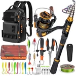 Thkfish Fishing Rod And Reel Combo Backpack 6FT Telescoping Pole. Fixed Price $113.73.