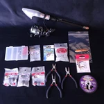 Portable Dark Spider DS4000 Telescopic Fishing Rod Pole Reel Set W/ Accessories. Fixed Price $35.95.