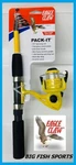 Eagle Claw Pack-it Telescopic Spinning Rod/ Reel Combo 5'6" #PK56TS. Fixed Price $38.99.