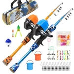 Kid Fishing Pole,better Leader Small And Reel Combo Portable Tel.... Fixed Price $54.80.