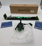 Sougayilang Spinning Reel + Telescopic Rod 2000 Light Weight 5.2:1 Green New. Fixed Price $65.00.