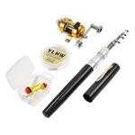 Mini Telescopic Fishing Rod Reel Combo Set Portable Pocket Pen. Fixed Price $14.45.