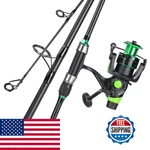 Sougayilang Surf Fishing Rod Combo IM8 Carbon 3 Piece Travel Spinning 4000. Fixed Price $125.83.