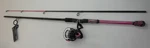 Okuma FNX702MH40PK Fin Chaser Spinning Rod Reel Combo Ft Pc Pink. Fixed Price $55.84.
