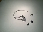 Garcia Mitchell 302 Parts Bail Wire 81390 & Mount #81401 -works. Fixed Price $15.95.