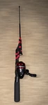 Profishiency Red Splat Pocket Fishing Spincast Rod Reel Combo Compact Telescopic. Fixed Price $24.74.