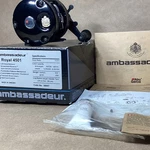 Vintage Abu Garcia Ambassadeur Royal 4501 Casting Fishing Reel Black W/ Box. Fixed Price $115.00.