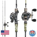 Sougayilang Baitcaster Combo 2-PIECE M/mh 3024TON Graphite Rod 7.01 Gear Ratio. Fixed Price $123.34.