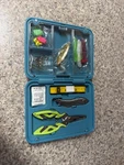 Brookstone Fishing Utility Took Kit Durable Storage Case With Magnetic Closure. Fixed Price $18.00.