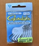 Gamakatsu Weighted Superline Ewg Fishing Hooks 3/0 1/8 Oz Silver 5 Pack. Fixed Price $15.00.