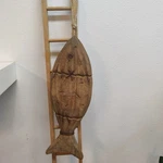 Folk Art Rustic Hand-carved Wooden Fish Wall Hanging Coastal-style Decor Vintage. Fixed Price $28.00.