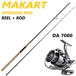 9FT Fishing Rod Spinning Pole Carbon Fiber Reel Combo Line Heavy Fast 2 Section. Fixed Price $99.99.