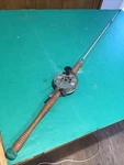 Vintage Premax Wood Handle Fiberglass Rod & Reel Deep Sea Unusual Unique. Fixed Price $79.95.