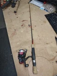 Beaver Dam Titanium Tip Stick 29 Medium W/ Line Reel Combo 2089. Fixed Price $35.00.