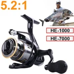 HE-1000 7000 Series Fishing Reel Spinning Bearings 5.2:1 Gear Ratio. Fixed Price $10.99.