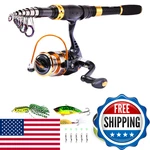 Sougayilang Carbon Fiber Telescopic Fishing Pole Spinning Reel - Travel. Fixed Price $77.11.
