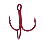 Gamakatsu Round Bend Treble Fishing Hooks Red Size 2 8/PACK 47309. Fixed Price $19.63.