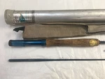 Blue Diamond Fly Rod Eagle Claw 7.5'-9' 3 Piece 5WT Graphite W/case Vintage Usa. Fixed Price $250.00.