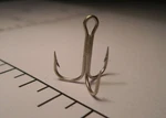 50 Mustad SZ.12 Tripple Grip Hooks Treble Round Ringed Cadm& Tin Lure/snag 35646. Fixed Price $11.99.