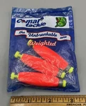 3 Pack Of Comal Tackle Weighted 2 Inch Snap On Orange Floats Made The Usa. Fixed Price $13.99.