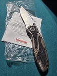 Kershaw Blur 1670BNRSG2 Knife Super Gold Steel New In Box. Fixed Price $350.00.