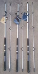 New Lot Of 3 South Bend Competitor 7FT. 2PC Spinning Rod White Medium Heavy. Fixed Price $58.99.