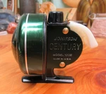 Vintage Johnson Century Model 100B Spincast Reel Made Usa. Fixed Price $25.00.