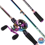 Sougayilang Fishing Rod And Reel Combo Medium Pole Baitcasting. Fixed Price $71.99.