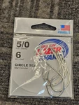 (qty 30) Eagle Claw L197G-5/0: Lazer Sharp Circle Sea Fishing Hooks. Fixed Price $35.19.