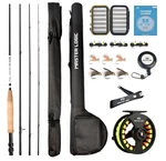 Fly Fishing Rod And Reel Combo Starter Kit, 5/6WT - 9' 4 Pc. Fixed Price $79.99.