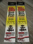 2 Packs Snelled Tru-turn 303G Blood Red Bait Holder Fishing Hooks Size 6. Fixed Price $11.87.