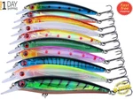 Lot 10PCS Kinds Of Fishing Lures Crankbaits Hooks Minnow Tackle Saltwater. Fixed Price $12.99.