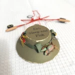 Eat Sleep Fishing Hat Pole Christmas Ornament Bucket Fly Reels. Fixed Price $7.99.