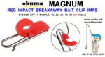 Okuma Red: Breakaway Imps For Light Sea Fishing Impact Shield Fast Link. Fixed Price $26.95.