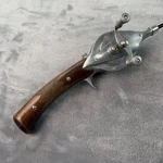 Vtg Hurd Super Caster 54 Inch Steel Fishing Rod & Reel Walnut Grips Nice Y113. Fixed Price $194.95.