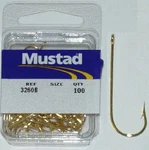 Mustad 3260B #6 100CT Gold Aberdeen Hook. Fixed Price $15.66.